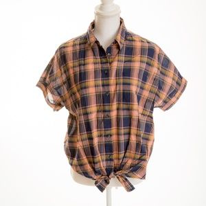 Madewell Plaid Blouse